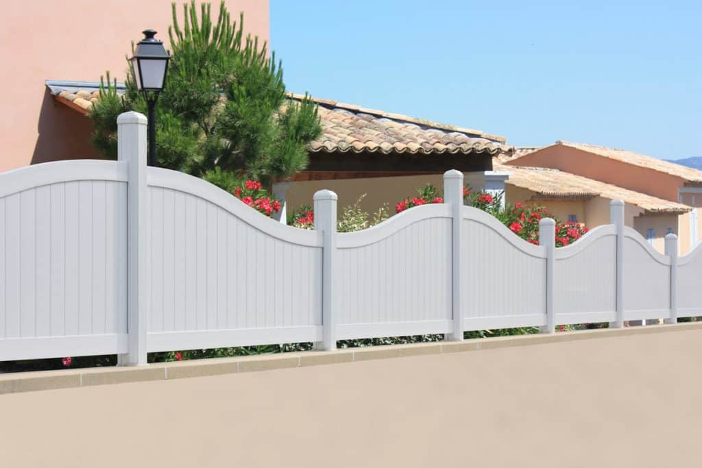 PVC garden fence