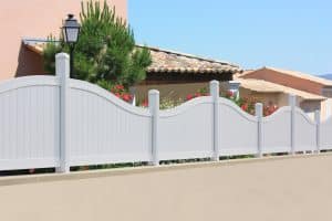 PVC garden fence